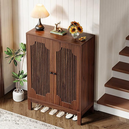 Tribesigns Shoe Cabinet with Doors, 5-Tier Shoe Storage Cabinet with Adjustable - Image 4