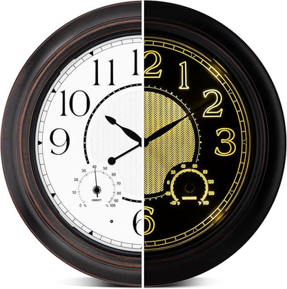 Koosome Outdoor Clocks Waterproof 18 Inch, Large Wall Clock by Unknown