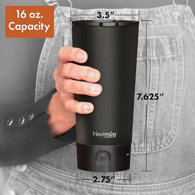 Nextmug Go - Temperature-Controlled, Self-Heating Travel Mug - Image 9
