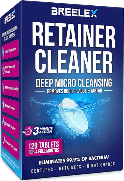 Breelex Denture Cleaning Tablets by RetainerCleaners