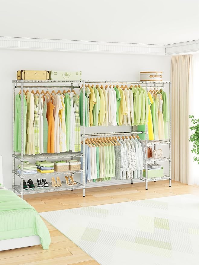 Ulif E11 Heavy-Duty Garment Rack, Metal Freestanding Clothes Rack and Closet - Image 2