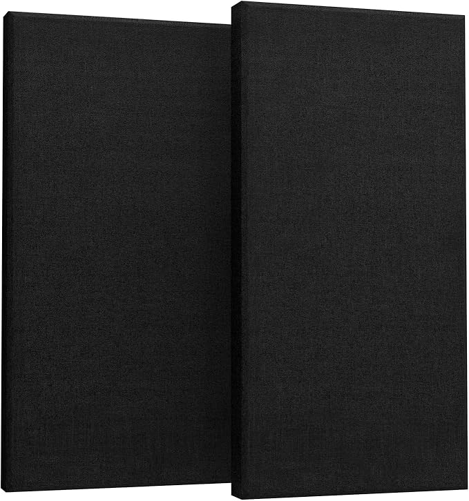 UMIACOUSTICS 2 PCS Acoustic Panel, 47.2" x 23.6" x 2" Fiberglass Sound Proof by UMIACOUSTIC