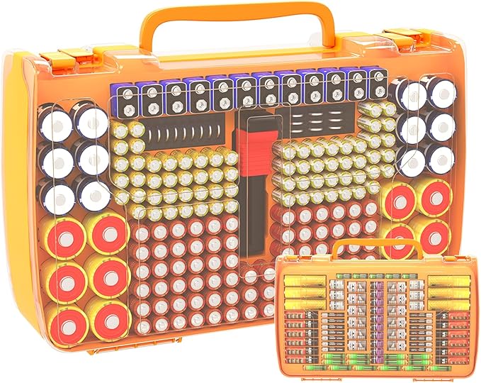 Battery Organizer Storage Holder Box Case by APTBYTE