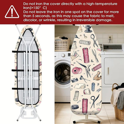 Nuxovilar Ironing Board Cover Needle Cotton 15x54 Inches | Ironing Board Cover - Image 6