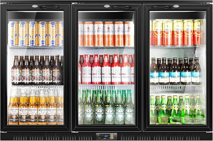 Tylza Back Bar Cooler With 3 Glass Doors, 312L Under Counter Back Bar by TYLZA