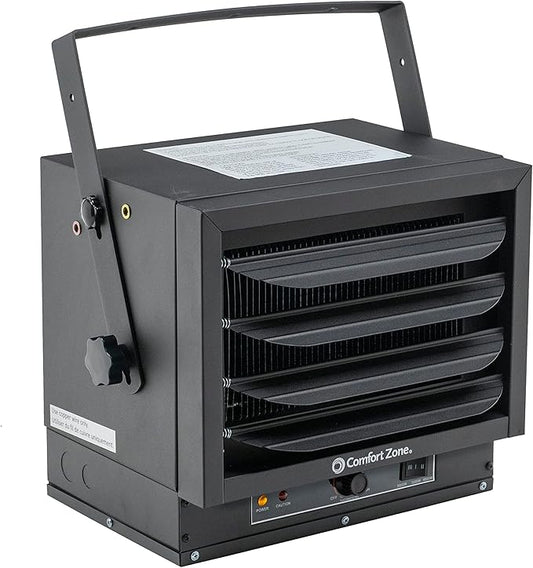 Comfort Zone Hard-Wired Ceiling Mount Garage Electric Space Heater, Fan-Forced by ComfortZone