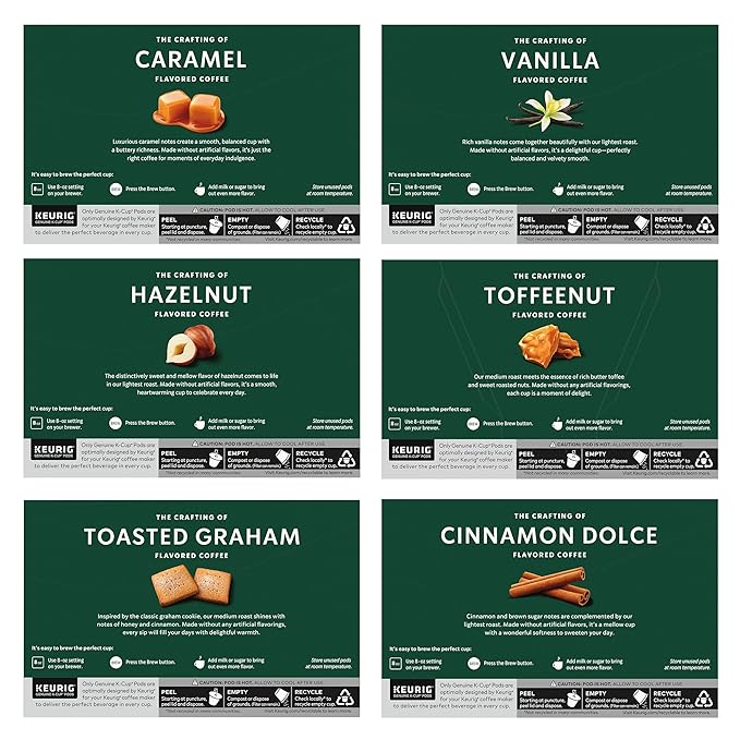 Starbucks K-Cup Coffee Pods, Flavored Hot or Iced Coffee, Variety Pack - Image 9