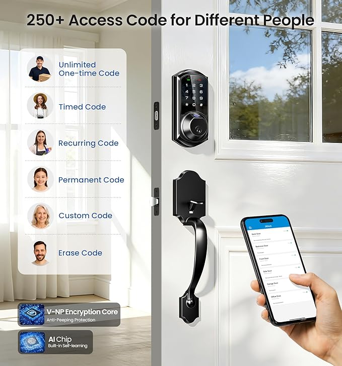 Veise VE07-H Fingerprint Smart Locks - Image 4