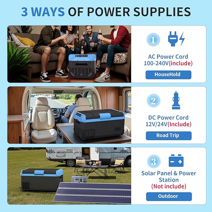30L Car Refrigerator Freezer, 32QT Single Zone Portable Fridge - Image 6