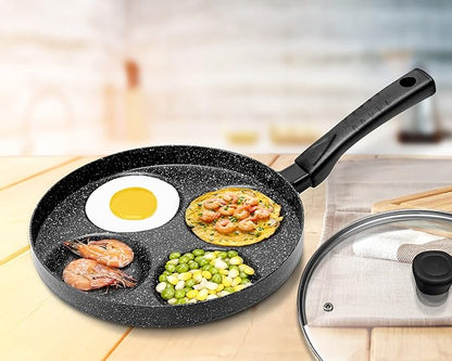 MyLifeUNIT Egg Frying Pan, 4-Cup Nonstick Fried Egg Pan, Aluminum Egg Cooker Pan - Image 7