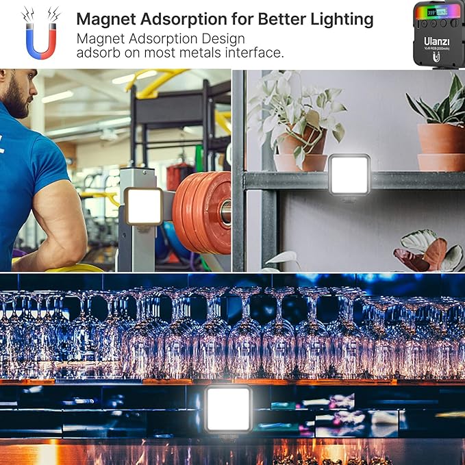 ULANZI VL49 RGB Video Lights, LED Camera Light 360° Full Color Portable - Image 4