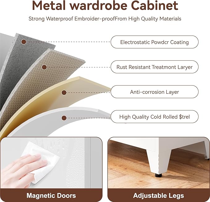 Metal Pantry Storage Cabinet - Image 6