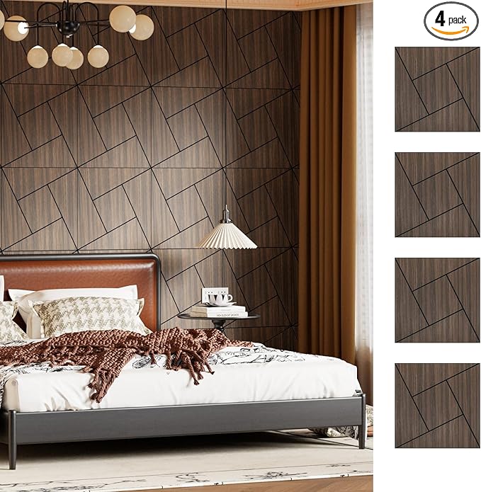 ARMURO 4 Packs Acoustic Wall Panels by ARMURO