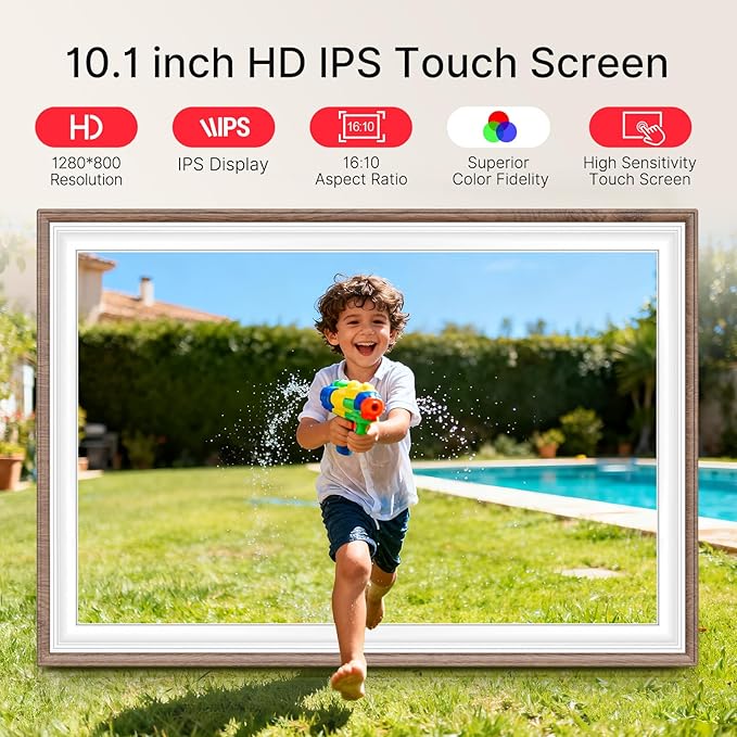 Frameo 10.1" Digital Picture Frame, Smart WiFi Digital Photo Frame - Image 4