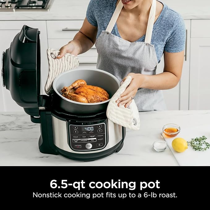 Ninja Foodi 10-in-1 Pressure Cooker & Air Fryer Combo, 6.5 Qt Stainless Steel - Image 2