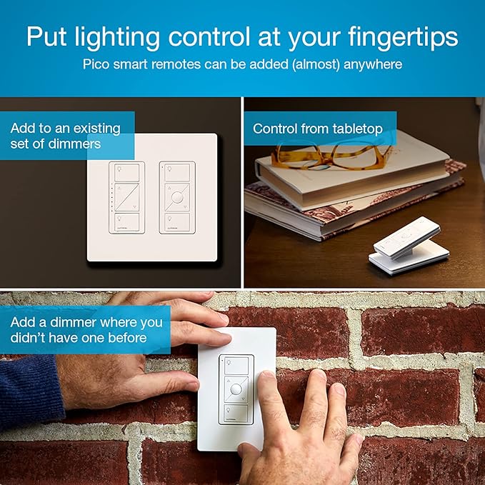 Lutron Caseta 3 Way Smart Dimmer Light Switch Kit, Includes Pico Remote - Image 4