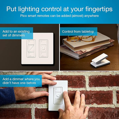Lutron Caseta 3 Way Smart Dimmer Light Switch Kit, Includes Pico Remote - Image 4