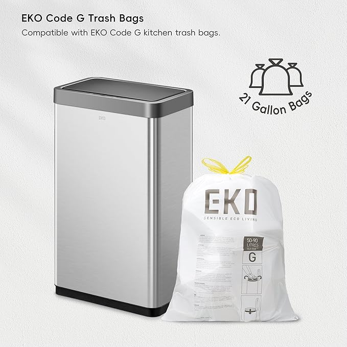 EKO Mirage X 80 Liter / 21.1 Gallons Motion Sensor Trash Can, Automatic Large - Image 7