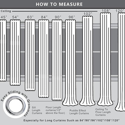 KOUFALL Narrow Window Curtains Drapes - Image 4