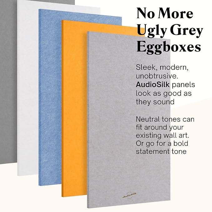 AudioSilk Acoustic Panels, 2 Pack, Pale Blue - Image 5