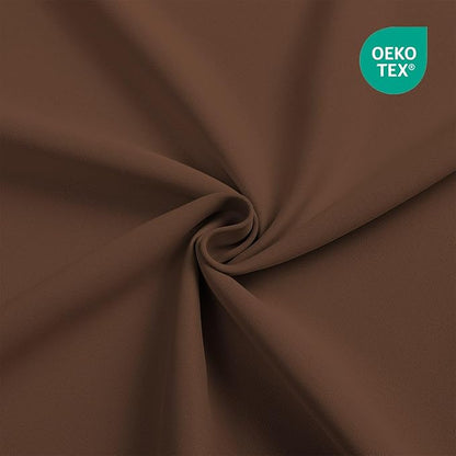 CUCRAF Brown Blackout Curtains 72 inch Length, Thermal Insulated Room Darkening - Image 5