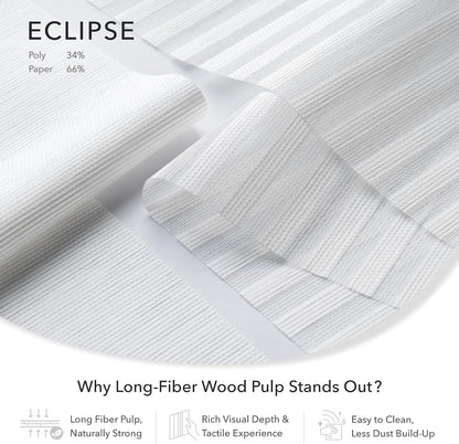 Panel Blinds Semi-Sheer 45.8"-86" x 96", Eclipse | Semi-Sheer Hanging Panel Room Divider for Windows and Doors with Adjustable Track and Trimmable to 96"