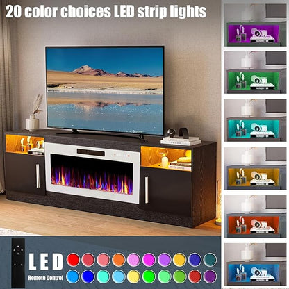 VITESSE TV Stand Fireplace - Image 4