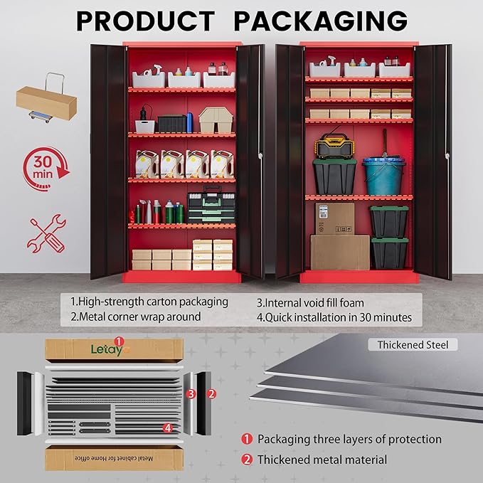 Letaya Metal Storage Cabinets - Image 6