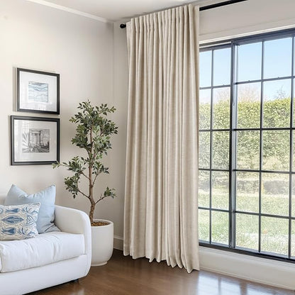 100% Blackout Shield Linen Blackout Curtains - Image 6