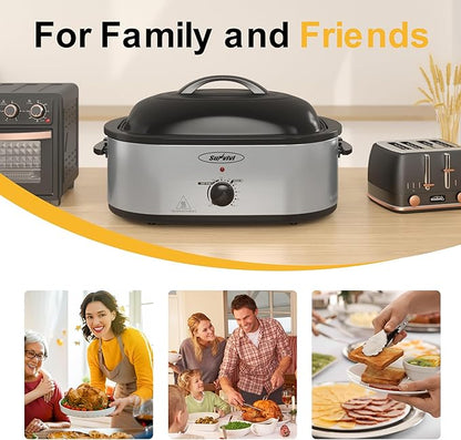 Sunvivi 22lb 18-Quart Roaster Oven, Electric Roaster Oven - Image 6
