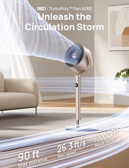 Dreo Smart Fans for Bedroom, 120° +120° Omni-Directional Oscillating Fan - Image 2