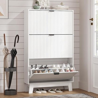 Shoe Cabinet Storage for Entryway by HUANLEGO