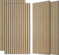 AUTORIFIC Wood Veneer Acoustic Panels, 4 Pack 47.2”x23.6” Sound Panels by AUTORIFIC