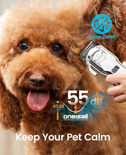 oneisall Professional Dog Grooming Clippers: Cordless Rechargeable Thick Hair - Image 5