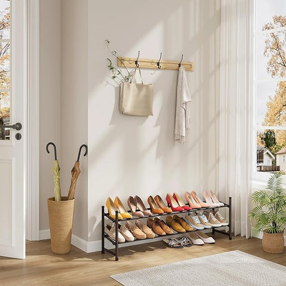 Tajsoon 2 Tier Expandable Shoe Rack - Image 2