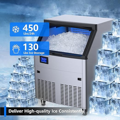 Coolake Commercial Ice Maker Machine 450lbs/24H - Image 2