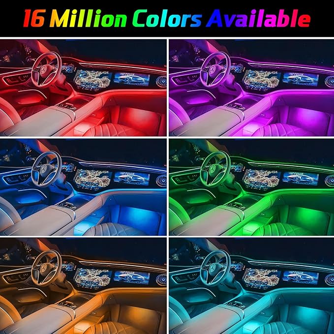Car LED Lights Interior Light, 10 in 1 Car Ambient Lighting Kits - Image 3