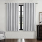 Light Grey 100% Blackout Curtains 54 Inches Long 2 Panels Set, Short Linen Heat by QJMYDECO
