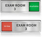 Exam Room Sign, Exam Room Numbers, In Use/Available Slider Door Signs by Abudada