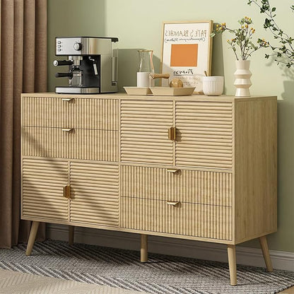 Coffee Bar Cabinet with Doors & Drawers, Dining Room, Modern Mid Century by GlouModFurniture