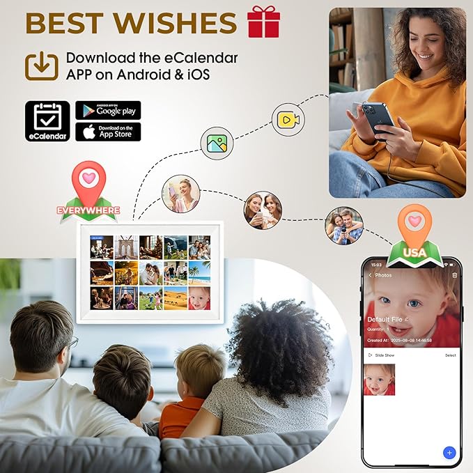 Calendar, 10.1" WiFi Smart Wall Calendar & Chore Chart - Image 6