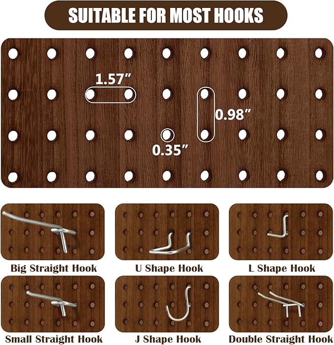 Asnefeli 6 Panel Pegboard Display - Image 7
