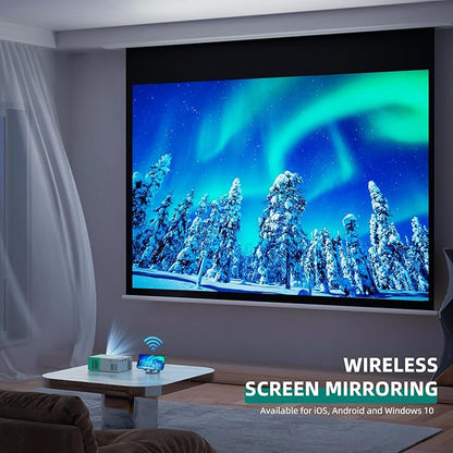 Projector WiFi Portable Movie Projector, Phone or Tablet Can be Mirrored to the - Image 5