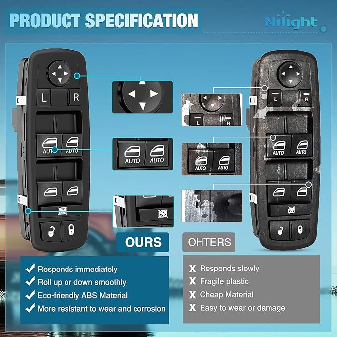 Nilight Power Master Window Switch Compatible - Image 9
