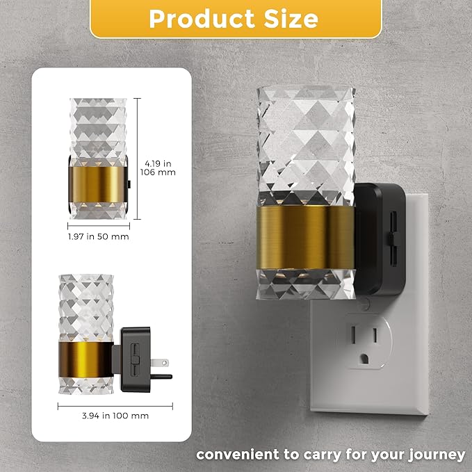 L LOHAS LED Night Light, Modern Night Lights Plug into Wall, 2 Pack 3000K Soft - Image 4