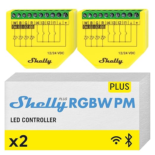 Shelly Plus RGBW PM | WiFi Smart Remote Control by Shelly