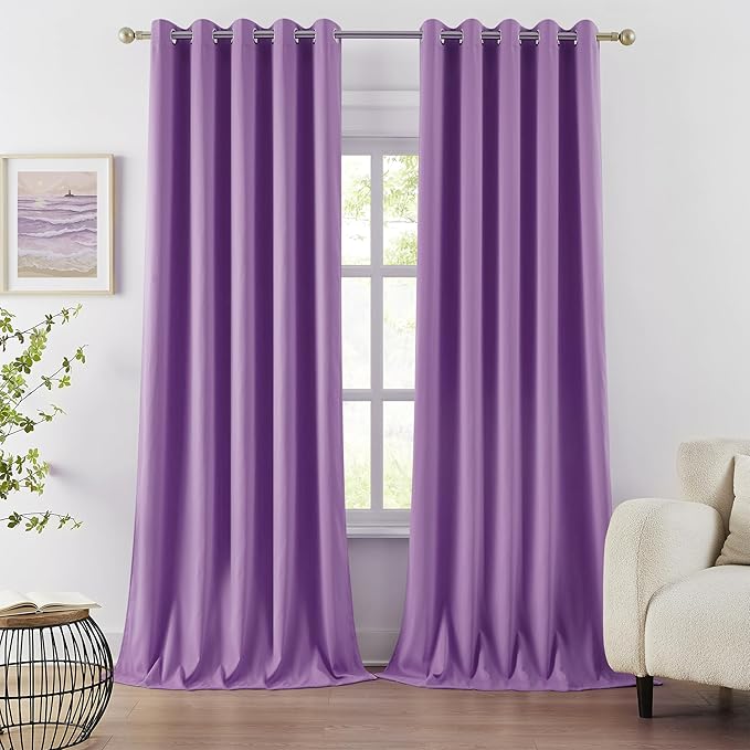 DUALIFE 108 Inch Length Curtain Panels/Drapes by DUALIFE