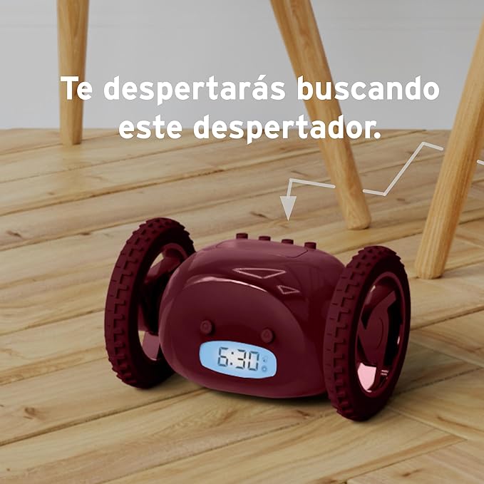 CLOCKY Extra Loud Alarm Clock for Heavy Sleepers on Wheels Rolls Runs Away - Image 5