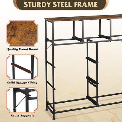 WLIVE 9 Drawer Dresser, Fabric Storage Tower - Image 8