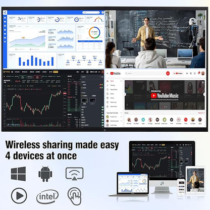 75" 4K UHD Interactive Smart WhiteBoard, Touchscreen Digital Whiteboard - Image 4